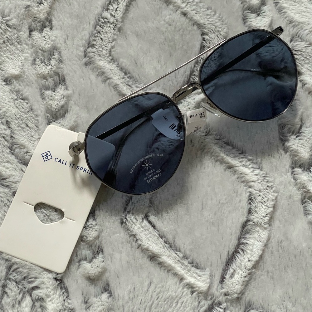 Call It Spring Blue Tinted Sunglasses